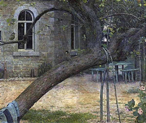 Un Coin De Jardin Oil Painting by Louis Welden Hawkins