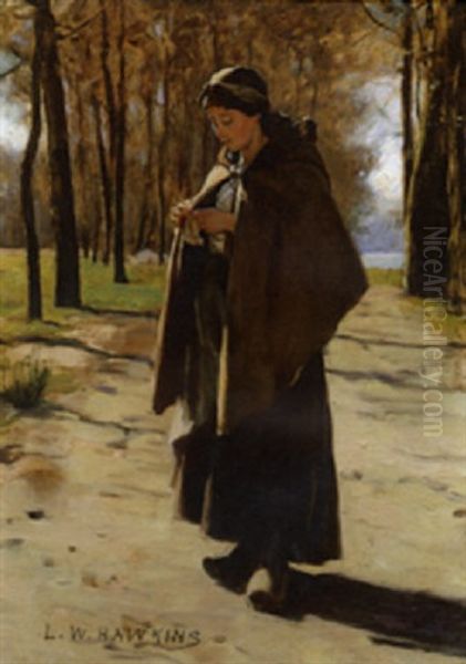 La Jeune Paysanne Oil Painting by Louis Welden Hawkins