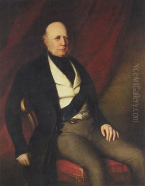 Portrait Of His Royal Highness, Adolphus Frederick, Duke Of Cambridge Oil Painting by Samuel Hawksett