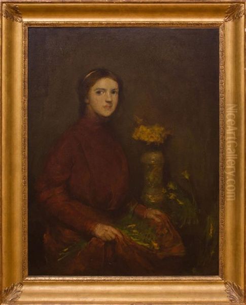 The Florist's Daughter Oil Painting by Charles Webster Hawthorne