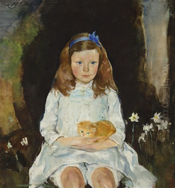 Little Dora Oil Painting by Charles Webster Hawthorne