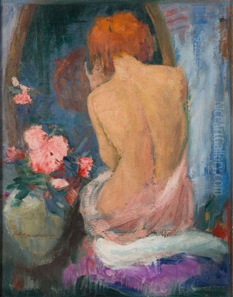 Seated Nude Oil Painting by Charles Webster Hawthorne