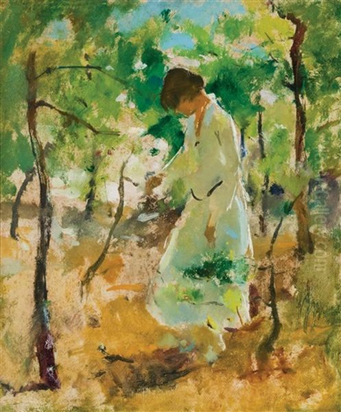 Edge Of The Woods Oil Painting by Charles Webster Hawthorne