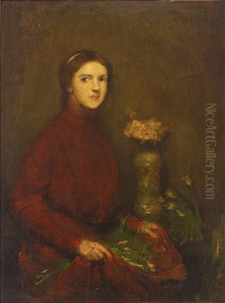 The Florist's Daughter Oil Painting by Charles Webster Hawthorne