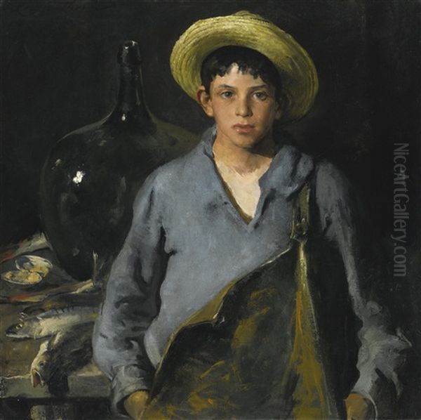 Portuguese Fisherboy Oil Painting by Charles Webster Hawthorne