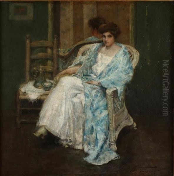 Morning Chocolate Oil Painting by Charles Webster Hawthorne