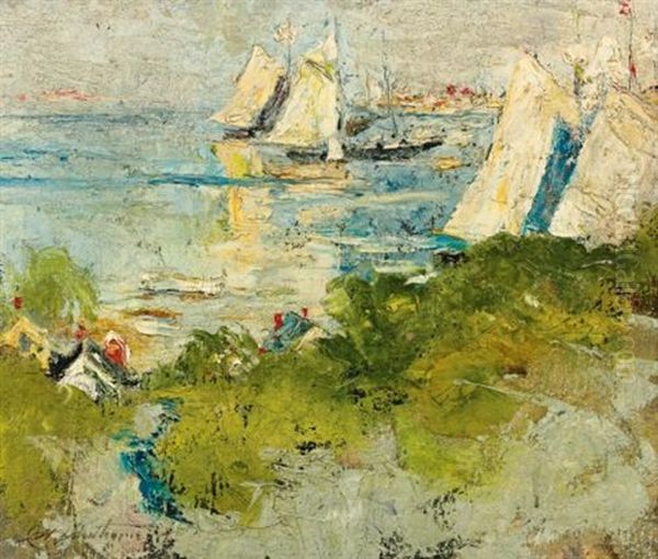 By The Sea Oil Painting by Charles Webster Hawthorne