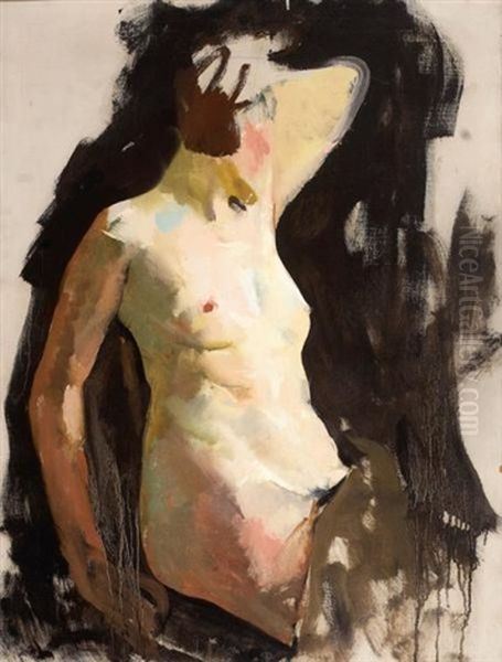 Female Nude Oil Painting by Charles Webster Hawthorne