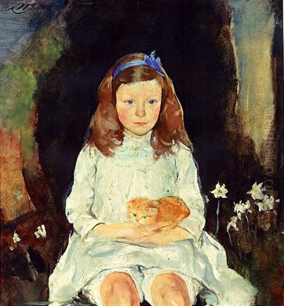 Little Dora Oil Painting by Charles Webster Hawthorne