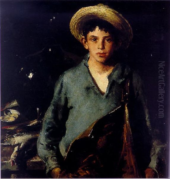 Portuguese Fisherboy Oil Painting by Charles Webster Hawthorne