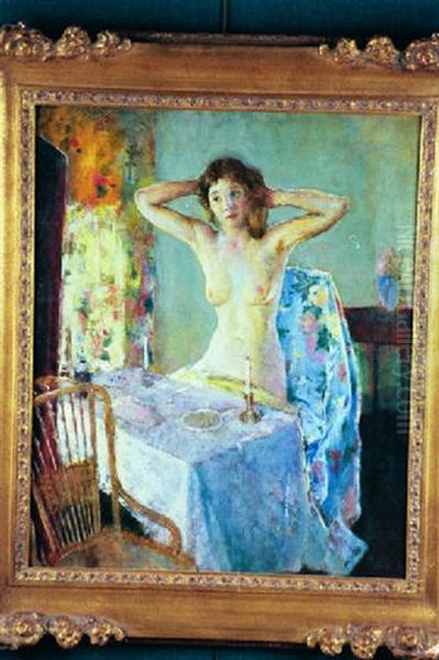 At Her Vanity Oil Painting by Charles Webster Hawthorne