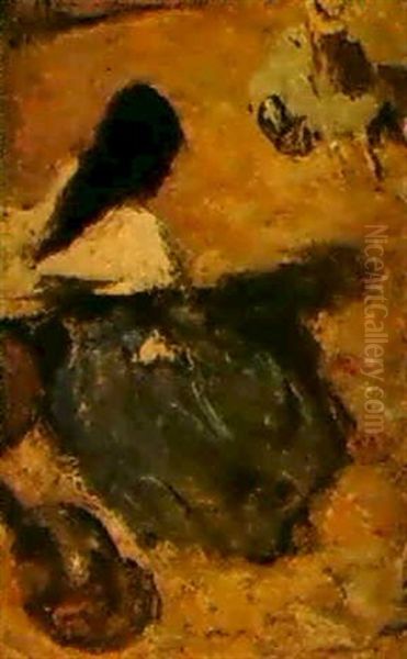 Two Women On The Beach Oil Painting by Charles Webster Hawthorne