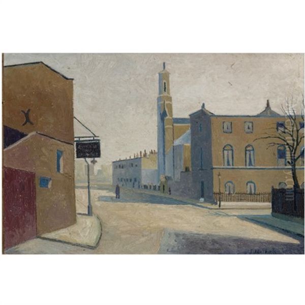 St. Thomas's Church, Stepney Oil Painting by Elwin Hawthorne