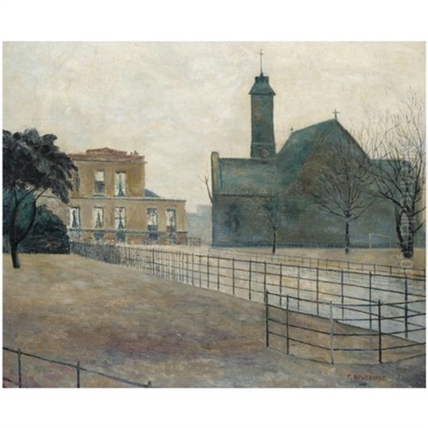 St. Mark's Church, Victoria Park Oil Painting by Elwin Hawthorne