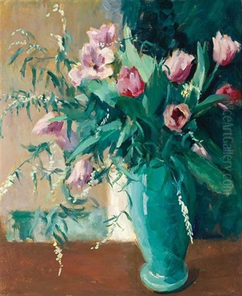 Tulips Oil Painting by Marion Campbell Hawthorne