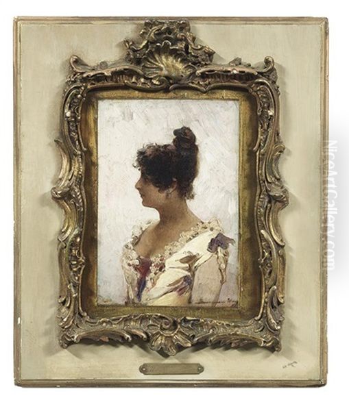 Portrait Of A Beauty Oil Painting by Bernardo Hay