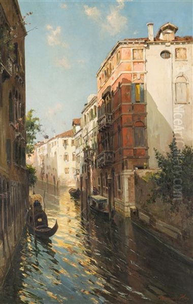 Motif From Venice Oil Painting by Bernardo Hay