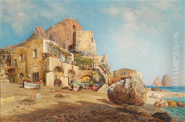 Motiv Aus Capri Oil Painting by Bernardo Hay