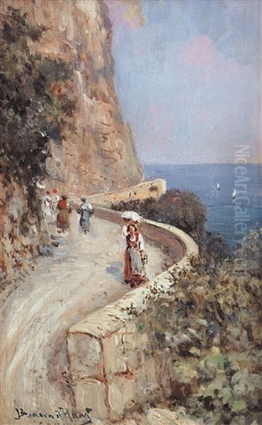 Capri Oil Painting by Bernardo Hay