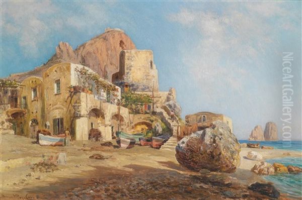 Motiv Aus Capri Oil Painting by Bernardo Hay