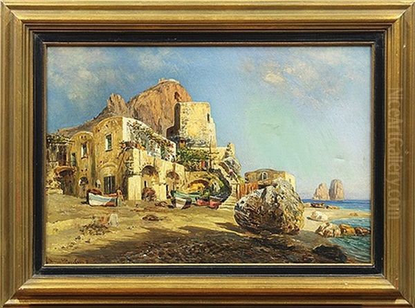 Capri Oil Painting by Bernardo Hay