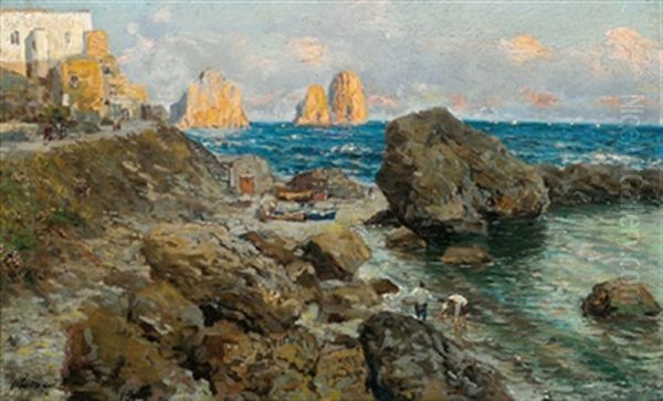 Auf Capri Oil Painting by Bernardo Hay