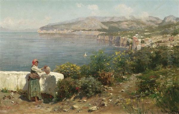 Ansicht Von Capri Oil Painting by Bernardo Hay