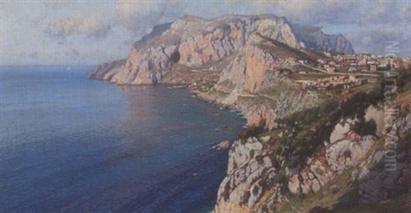 Capri Oil Painting by Bernardo Hay