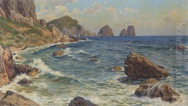 Capri Oil Painting by Bernardo Hay