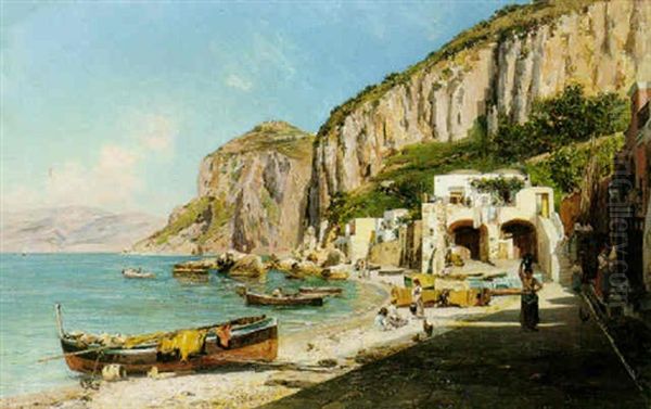 Capri Oil Painting by Bernardo Hay