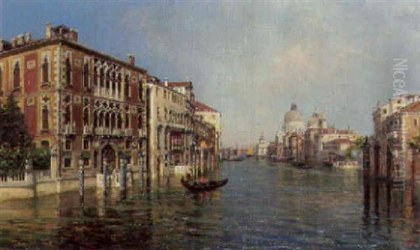 The Grand Canal From The Accademia Bridge, Venice Oil Painting by Bernardo Hay