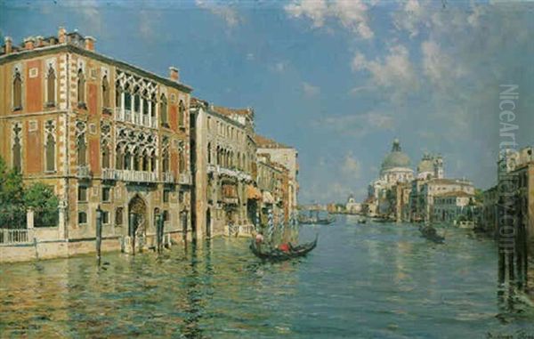 A View Of The Grand Canal Oil Painting by Bernardo Hay