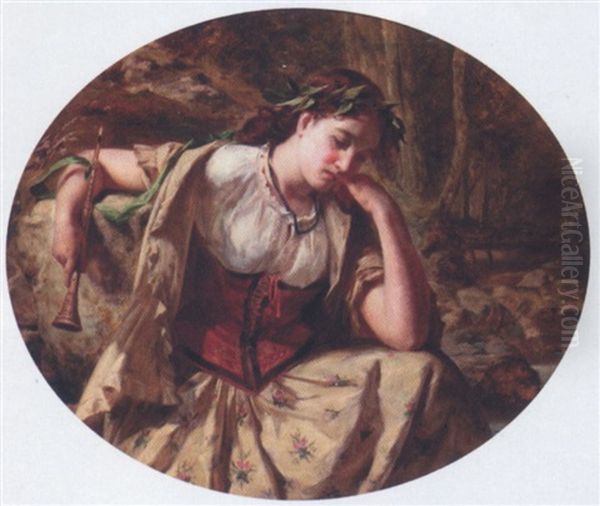 Poor Maria Oil Painting by William M. Hay