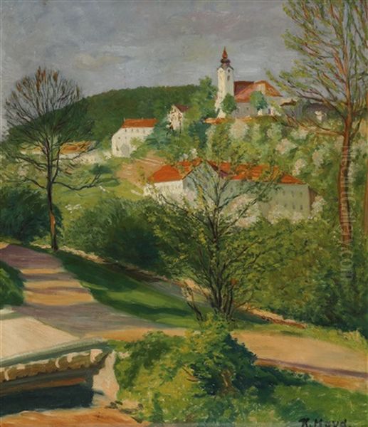 Blick Auf St. Magdalena Oil Painting by Karl Hayd