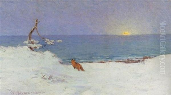 Winter Sunrise Oil Painting by Charles Henry Hayden