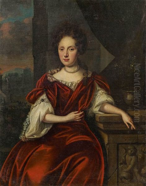 Anna Catmarina Van Bogaerd Oil Painting by Reinier De La Haye