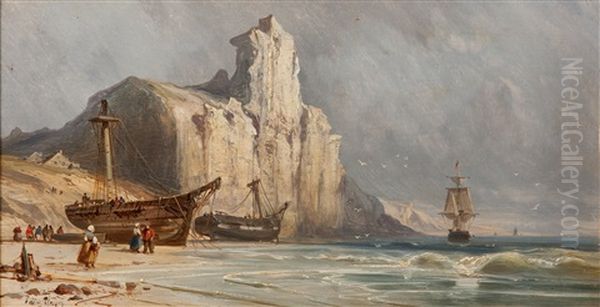 Falaises Au Bord De La Mer Oil Painting by Edwin Hayes