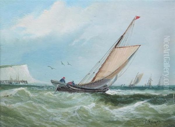 Off Dover Oil Painting by Edwin Hayes