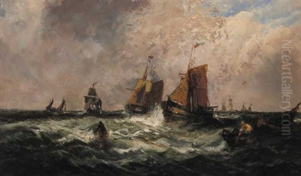 In The North Sea Oil Painting by Edwin Hayes