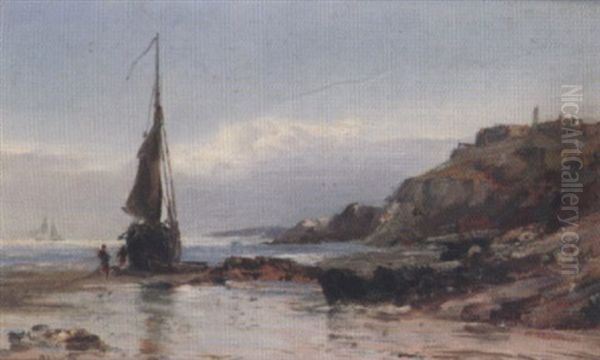 Limeslade Bay, Mumbles Oil Painting by Edwin Hayes