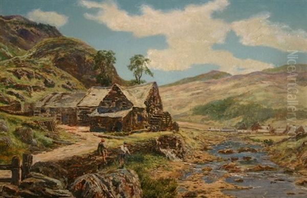 The Old Mill At Beddgelert by Frederick William Hayes