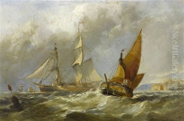 Marine Oil Painting by Frederick William Hayes