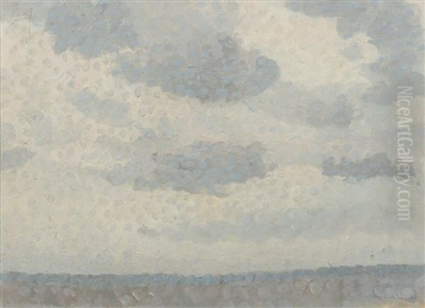 Etude De Ciel Gris, Vers 1888-89 by Louis Hayet