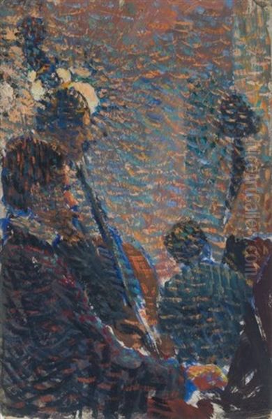 Les Musiciens, 1889-90 Oil Painting by Louis Hayet