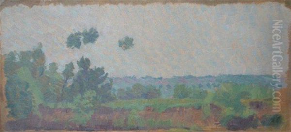 Paysage Du Vexin Oil Painting by Louis Hayet