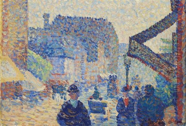 La Fete Foraine Oil Painting by Louis Hayet