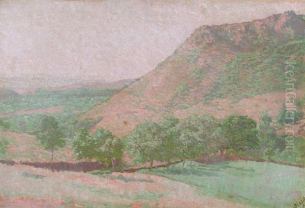 Paysage Vallonne Oil Painting by Louis Hayet