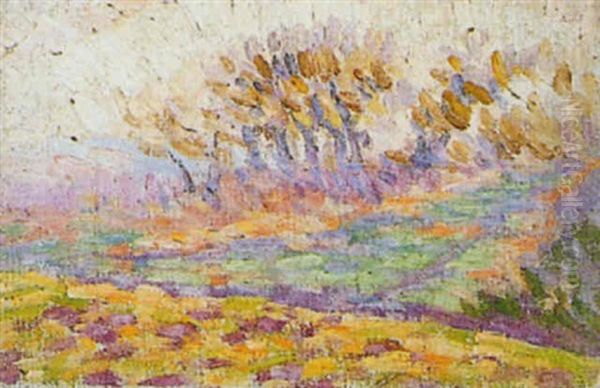 Paysage D'automn Oil Painting by Louis Hayet