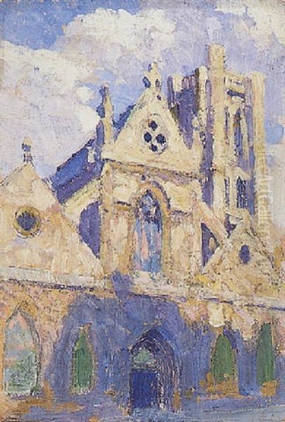 L'eglise Oil Painting by Louis Hayet