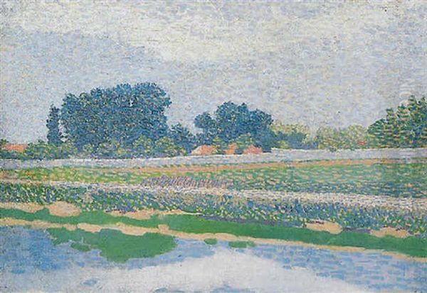 Bord De L'oise Oil Painting by Louis Hayet